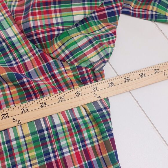 Ralph Lauren Classic Fit Plaid Shirt Men's XL Plaid Button Down Long Sleeve - Picture 6 of 7